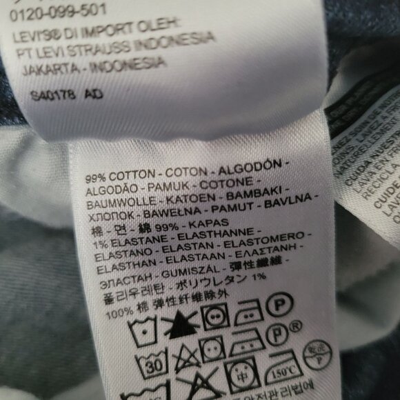 Levis 515 Boot Cut Jeans Womens Size 12 Mid Rise Dark Wash Denim Pants - Picture 5 of 6